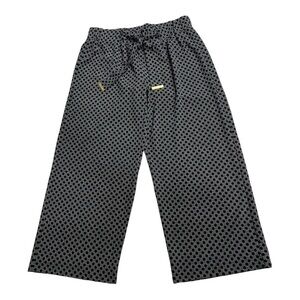 Michael Michael Kors Black/White Polka Dot Wide Leg Pants Size Small